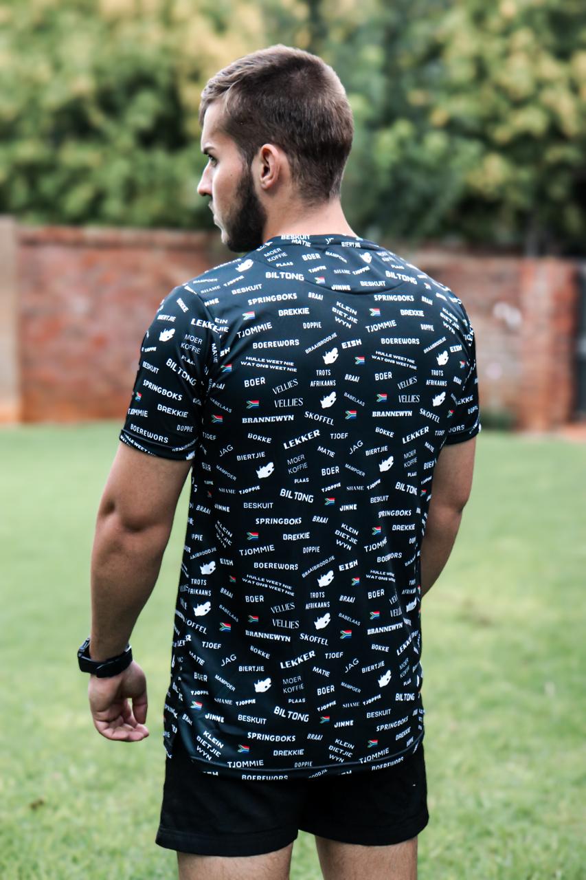 Mens Swart Hempie