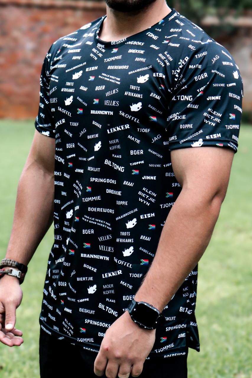 Mens Swart Hempie