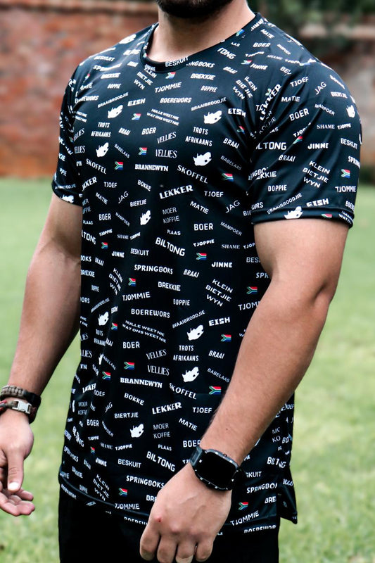 Mens Swart Hempie